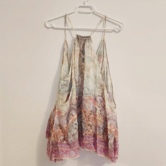 Camilla Electron Libre Back Overlay Top Size Large - Picture 4 of 13